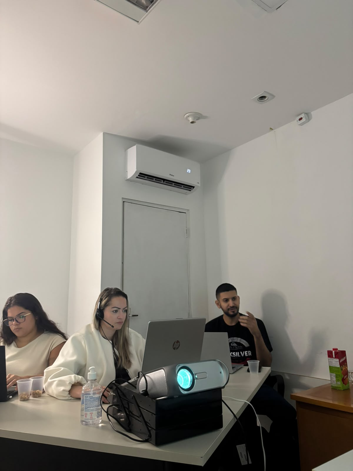 Aula presencial em turma